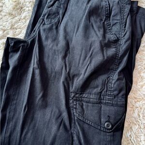 American Eagle Outfitters Dreamy Drape Black Cargo Pants